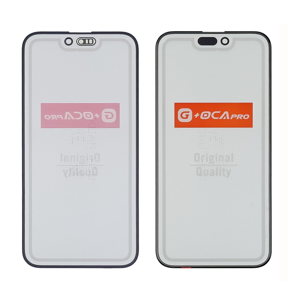Стекло тачскрина с OCA плёнкой для Apple iPhone 15 Pro Max чёрное G+OCA Pro