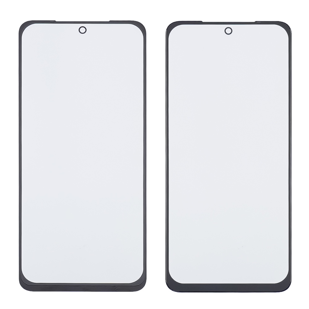 Стекло тачскрина с OCA плёнкой для Xiaomi Poco M5s чёрное с олеофобным покрытием, закалённое