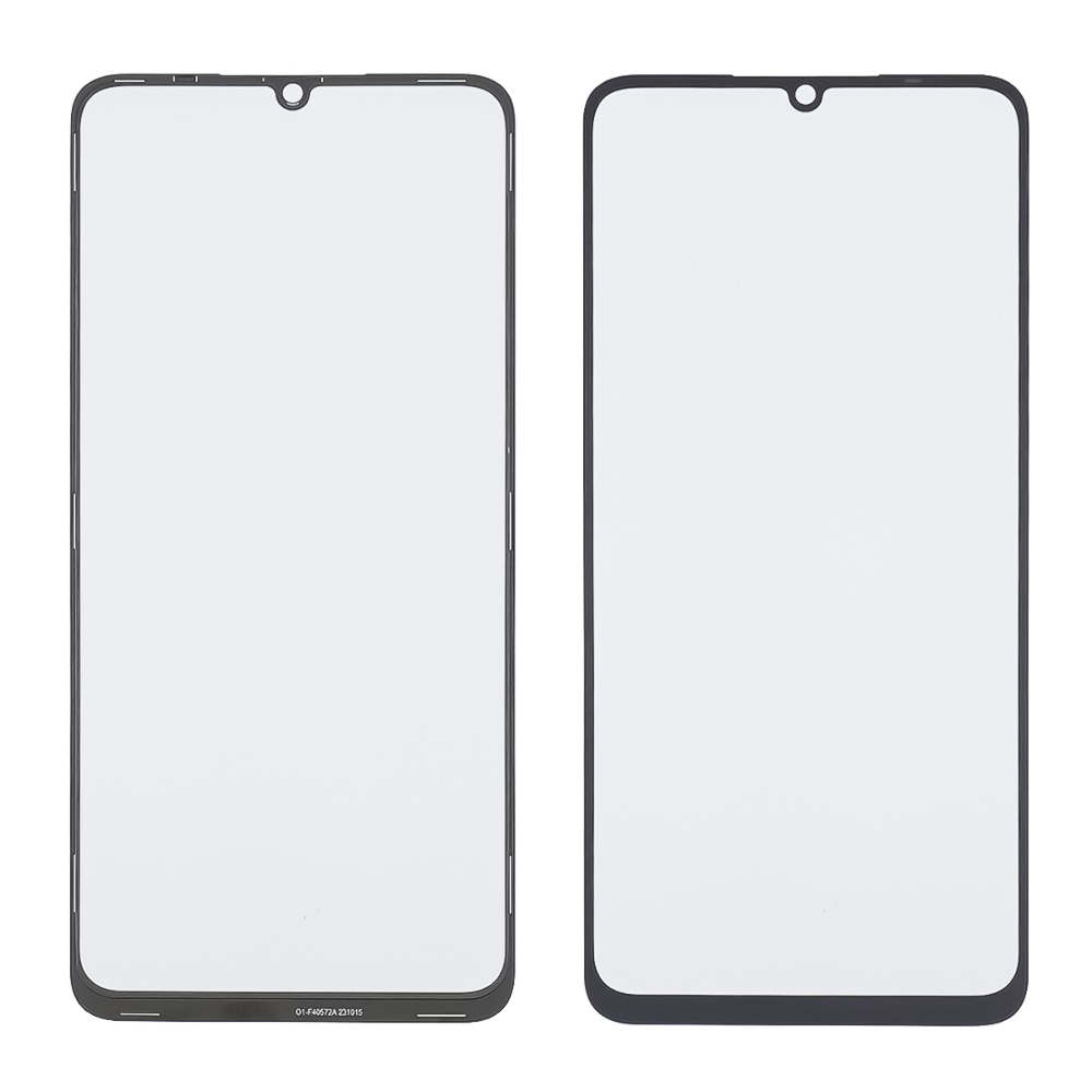 Стекло тачскрина с OCA плёнкой для Xiaomi Redmi 13C чёрное с олеофобным покрытием, закалённое