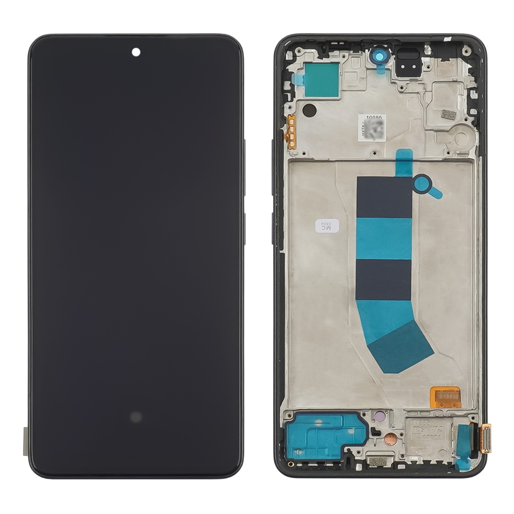 Дисплей для Xiaomi Redmi Note 13 (4G) с чёрным тачскрином и чёрной корпусной рамкой OLED