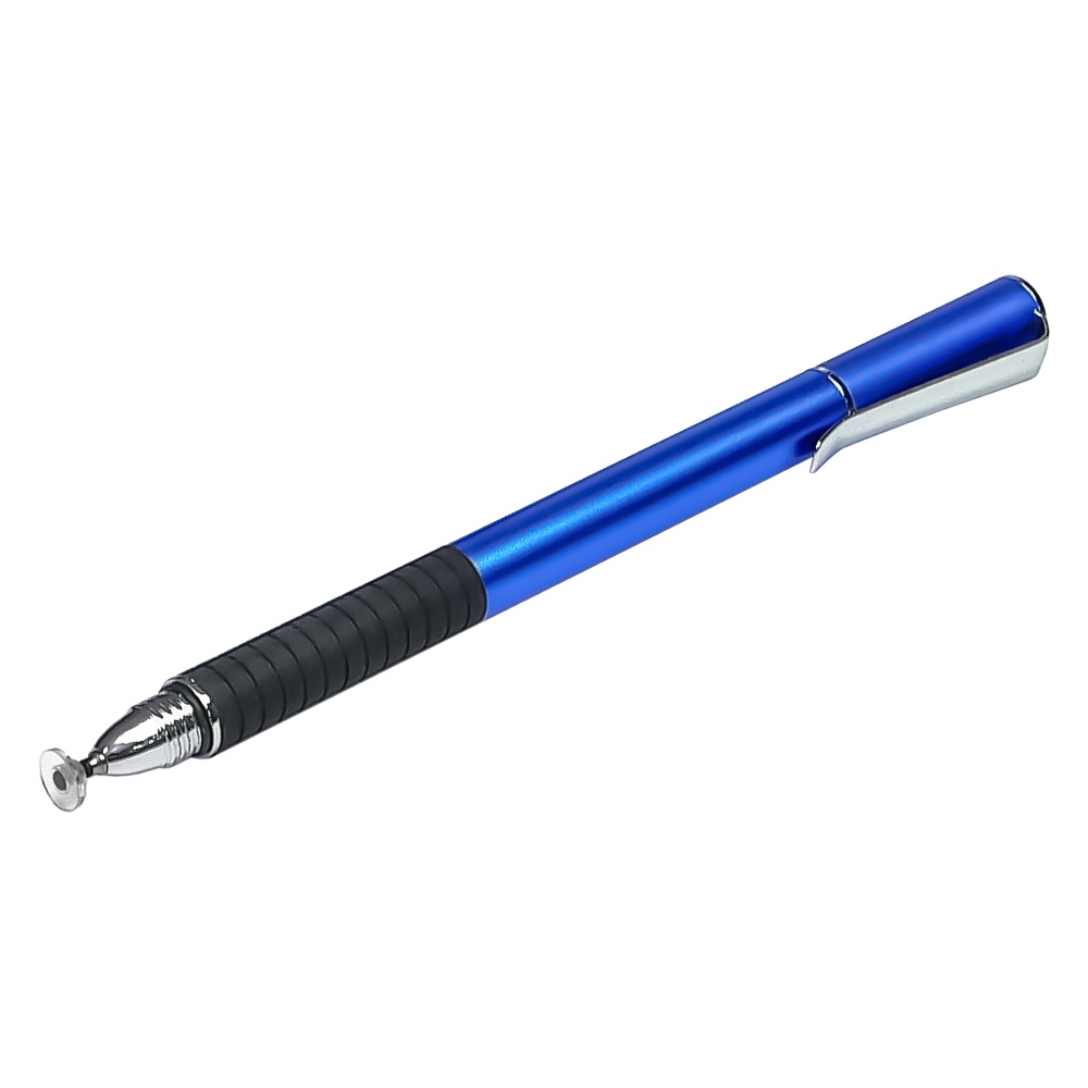 Стилус ёмкостный, высокоточный, Jot Pro двусторонний, алюминиевый, с креплением, синий