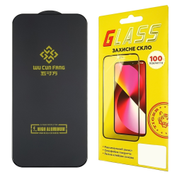 Защитное стекло для Apple iPhone 14 Pro Max/ iPhone 15 Plus High Aluminum (0.3 мм, чёрное)