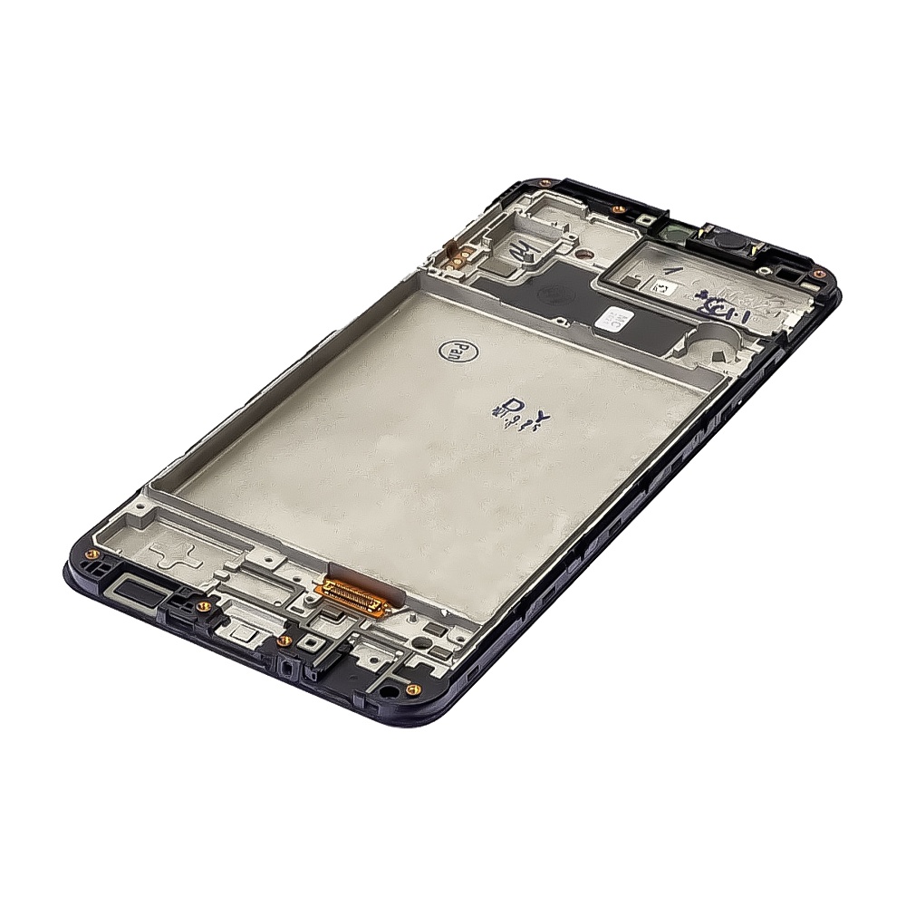 Дисплей для Samsung M325/ M32 с чёрным тачскрином и корпусной рамкой OLED