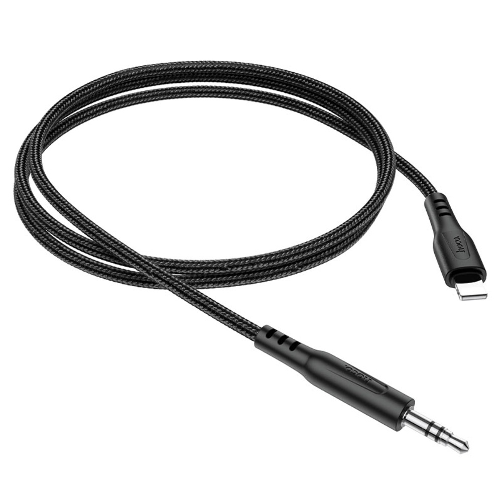 AUX кабель Hoco UPA18 Lightning to Jack 3.5 1m черный
