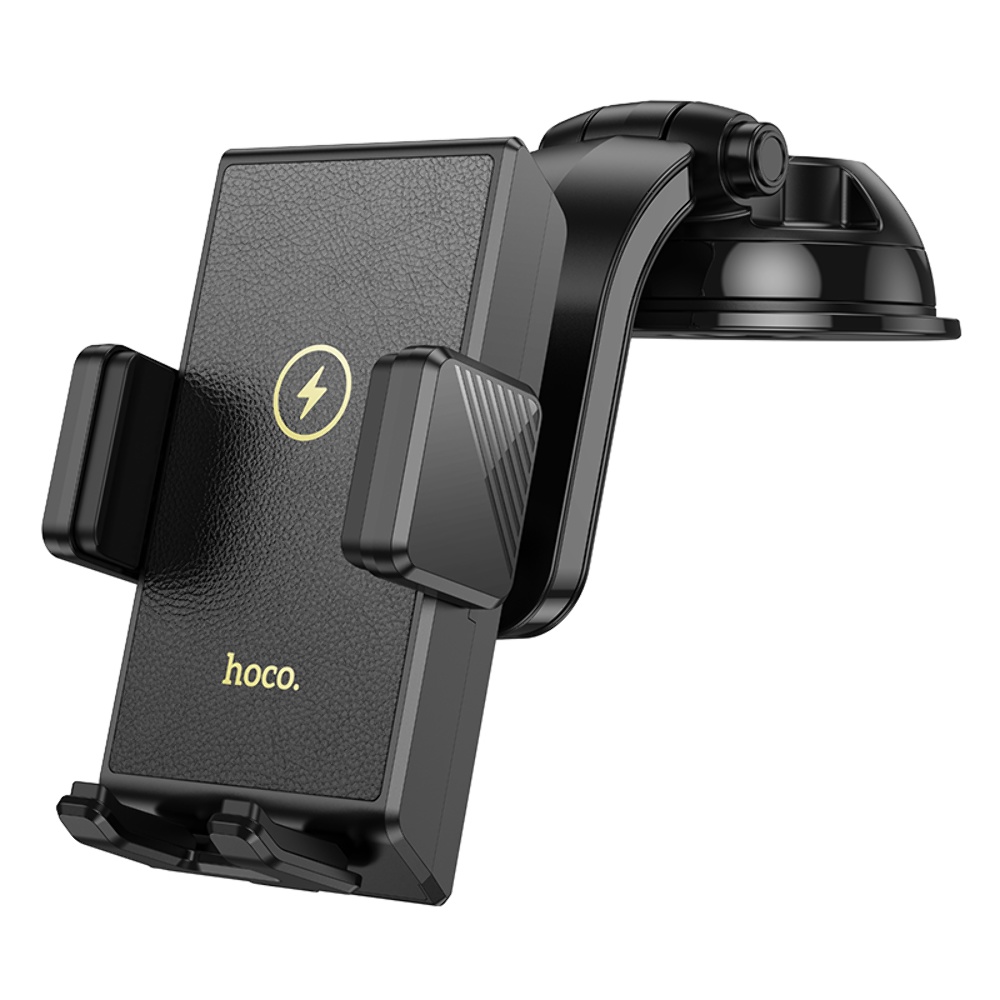 Автодержатель Hoco HW22 с беспроводной зарядкой 15W black