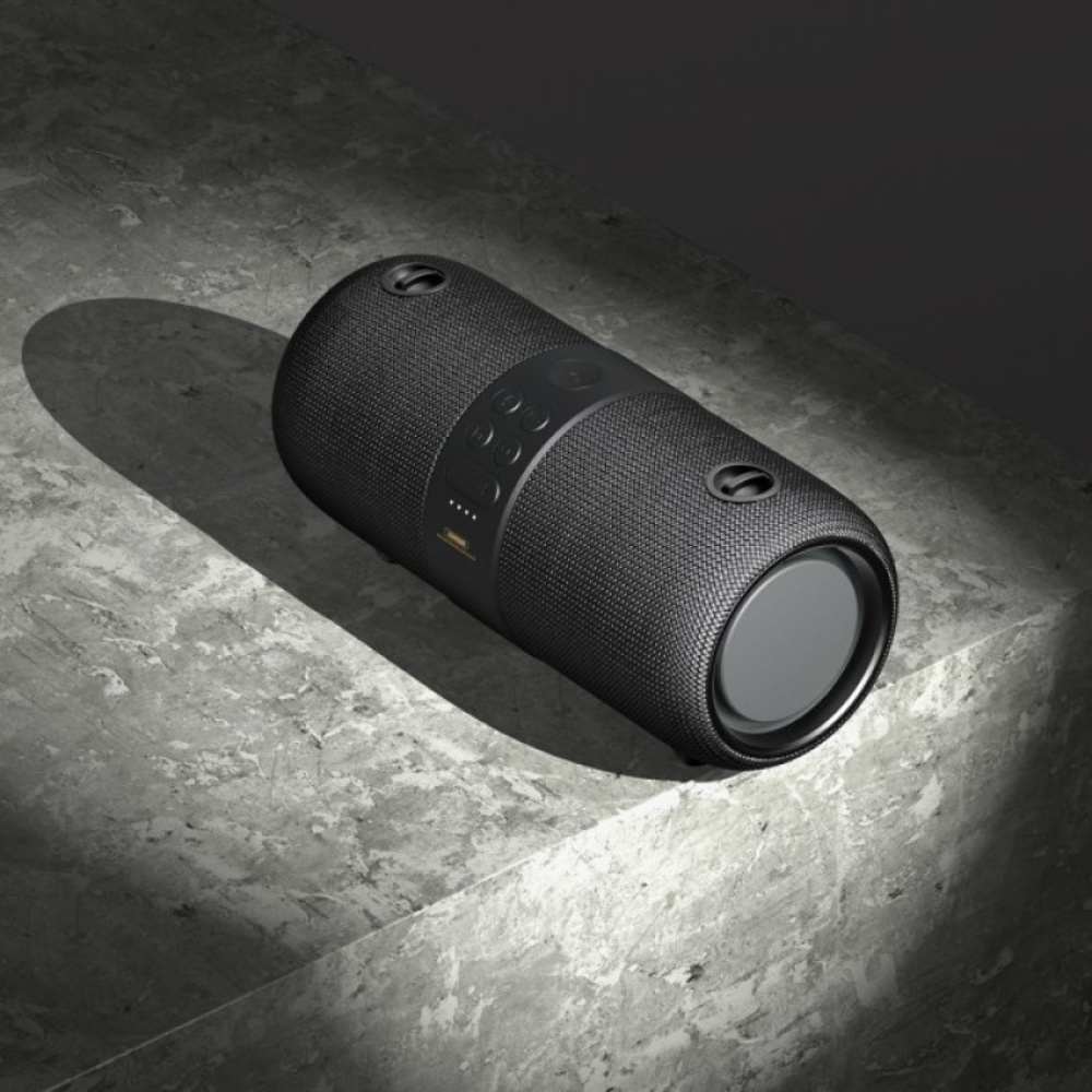 Портативная Bluetooth колонка Remax RB-M55 TWS с LED подсветкой black