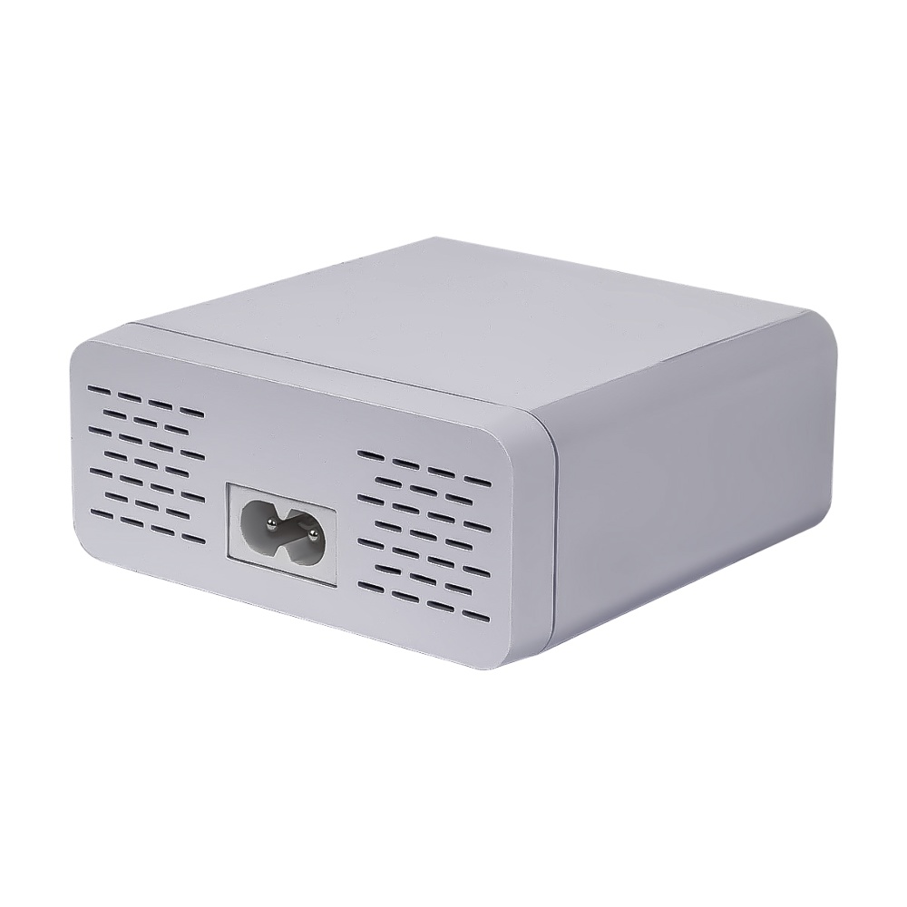 Зарядная станция с индикацией параметров зарядки WLX-896 (6 USB, Fast Charge 3.0, 40W)