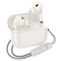 Беспроводные TWS наушники Hoco EQ9 вакуумные milky white