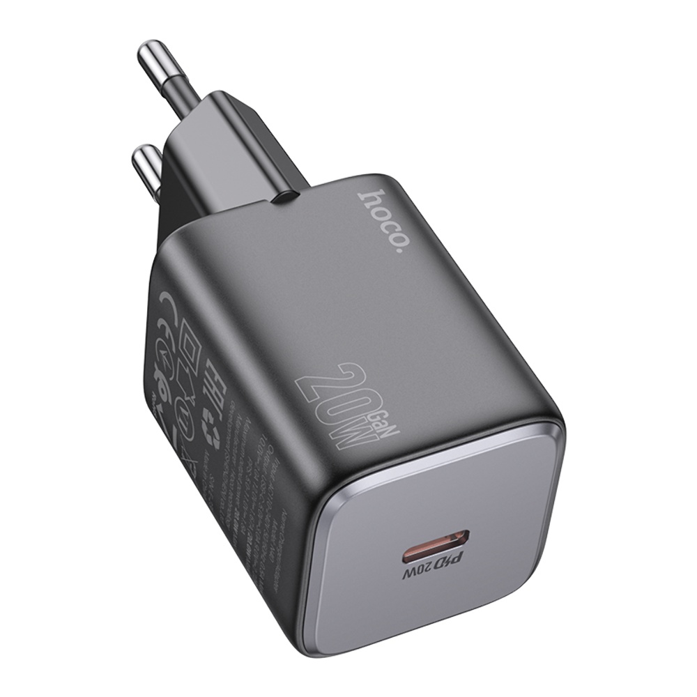 Сетевое зарядное устройство Hoco N40 Type-C PD 20W black