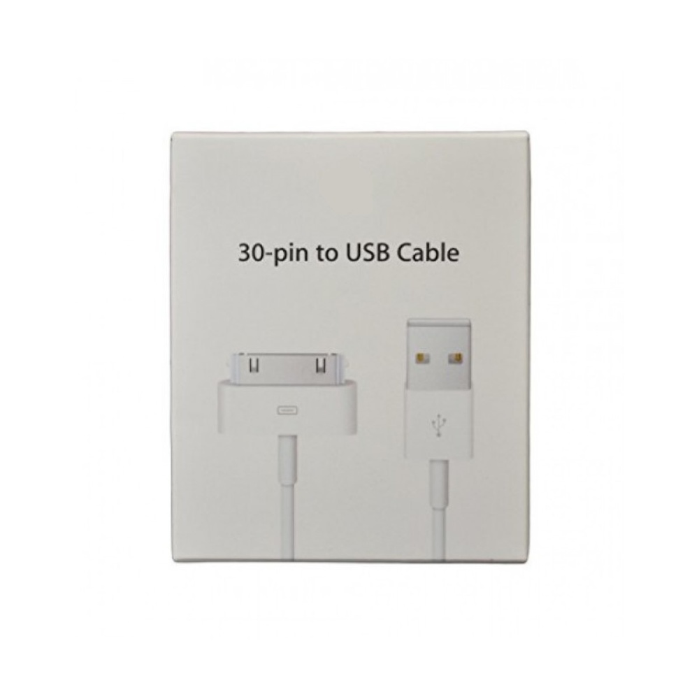 Кабель для iPhone USB to 30pin 1m white
