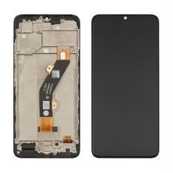 Дисплей для TECNO Spark 10 (KI5q)/ 10C (KI5k) с чёрным тачскрином и корпусной рамкой
