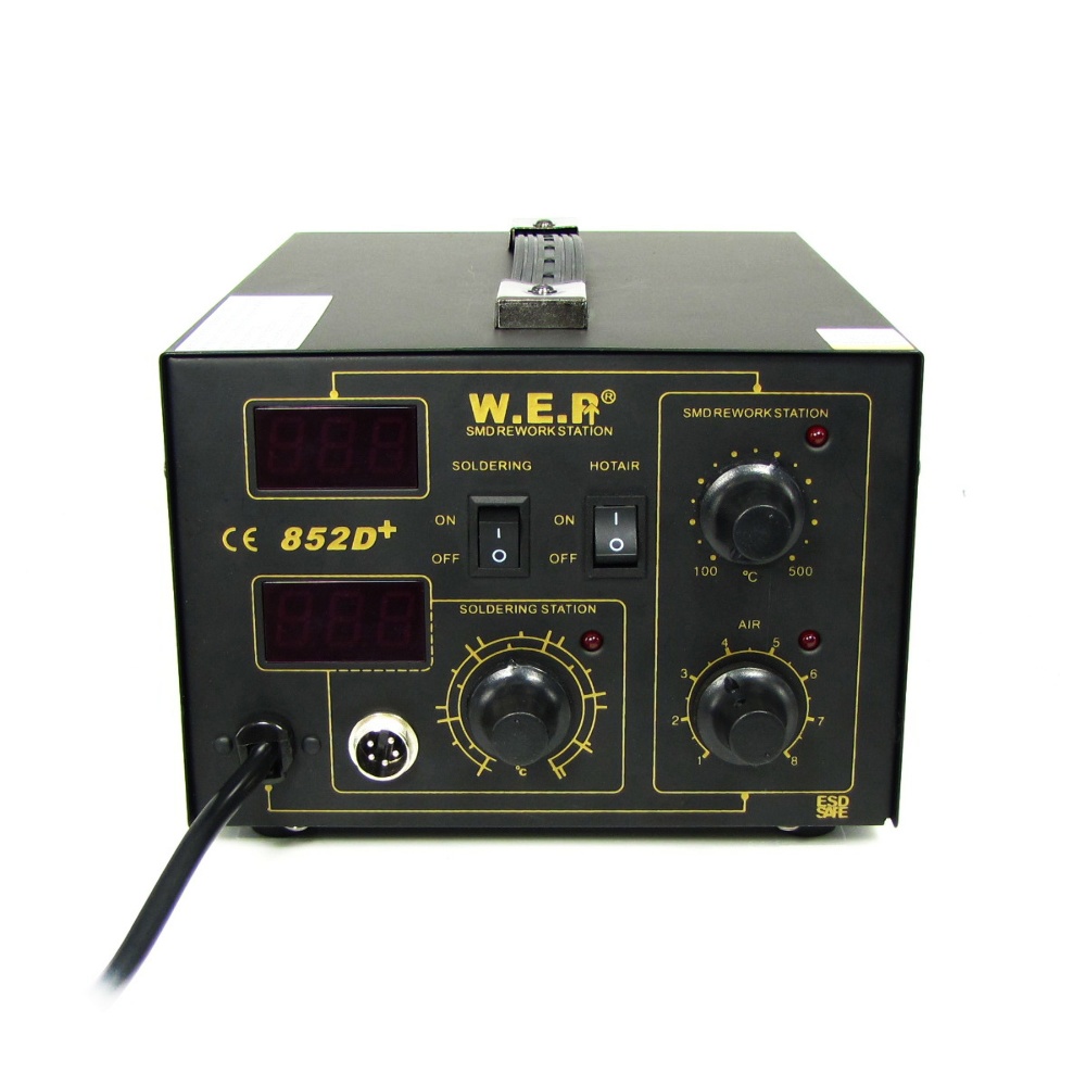 Паяльная станция WEP 852D+FAN фен, паяльник