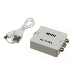 Конвертер AV to VGA white Конвертер AV to VGA white