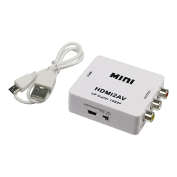 Конвертер HDMI to AV white Конвертер HDMI to AV white