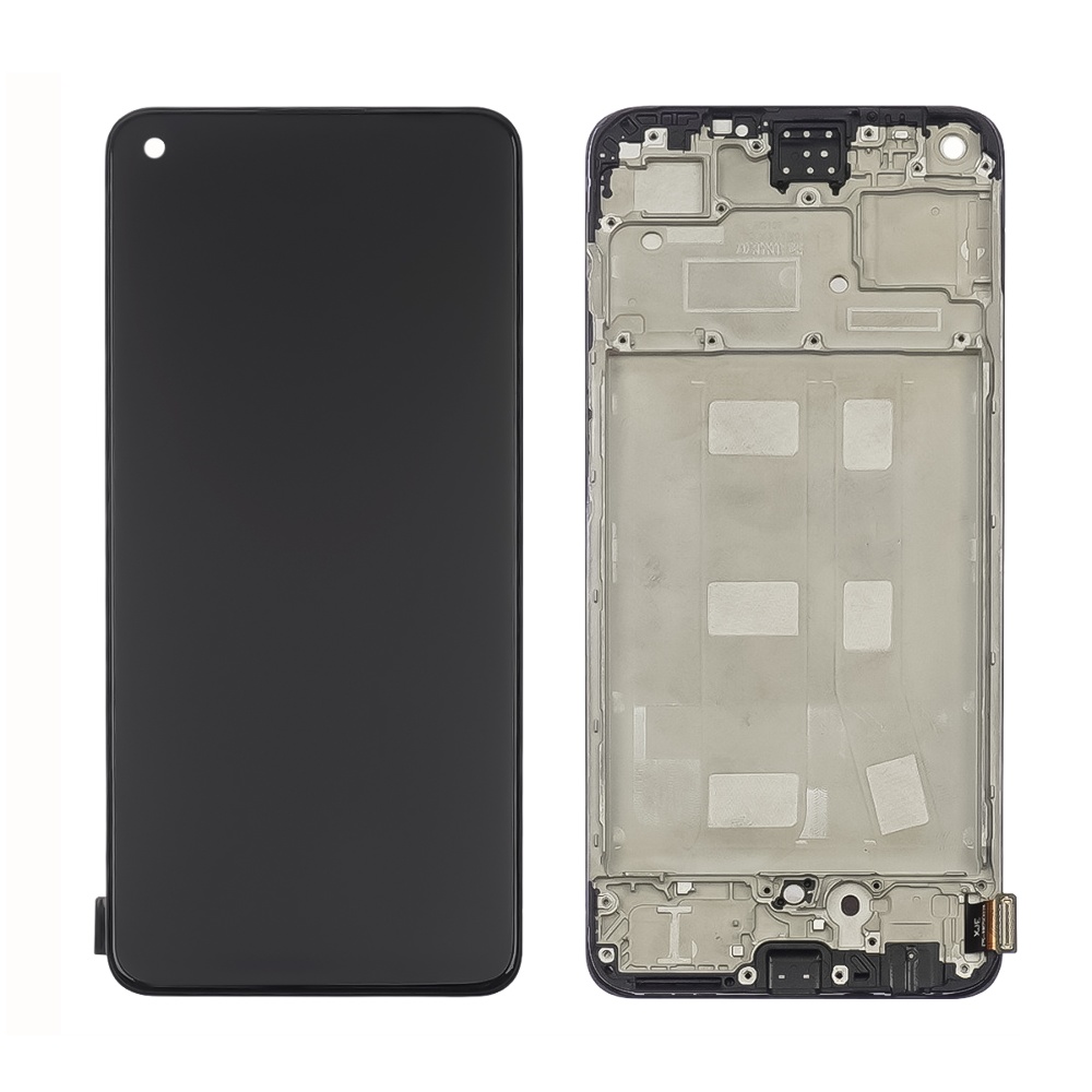 Дисплей для Oppo A78 (4G) с чёрным тачскрином и корпусной рамкой IPS