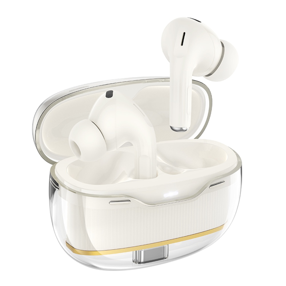 Беспроводные TWS наушники Hoco EW54 вакуумные milky white