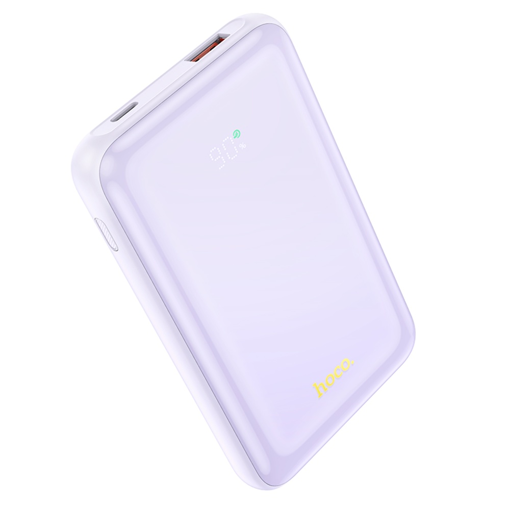 Power bank Hoco Q21 10000mAh 22.5W PD 20W с дисплеем purple