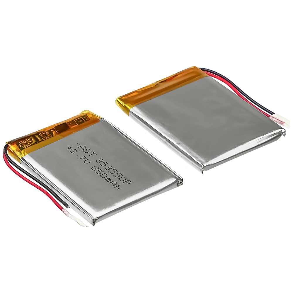 Аккумулятор 353550P универсальный с контроллером, 4 х 34 х 52 мм (850 mAh)/ для наушников,видеорегистраторов и игрушек
