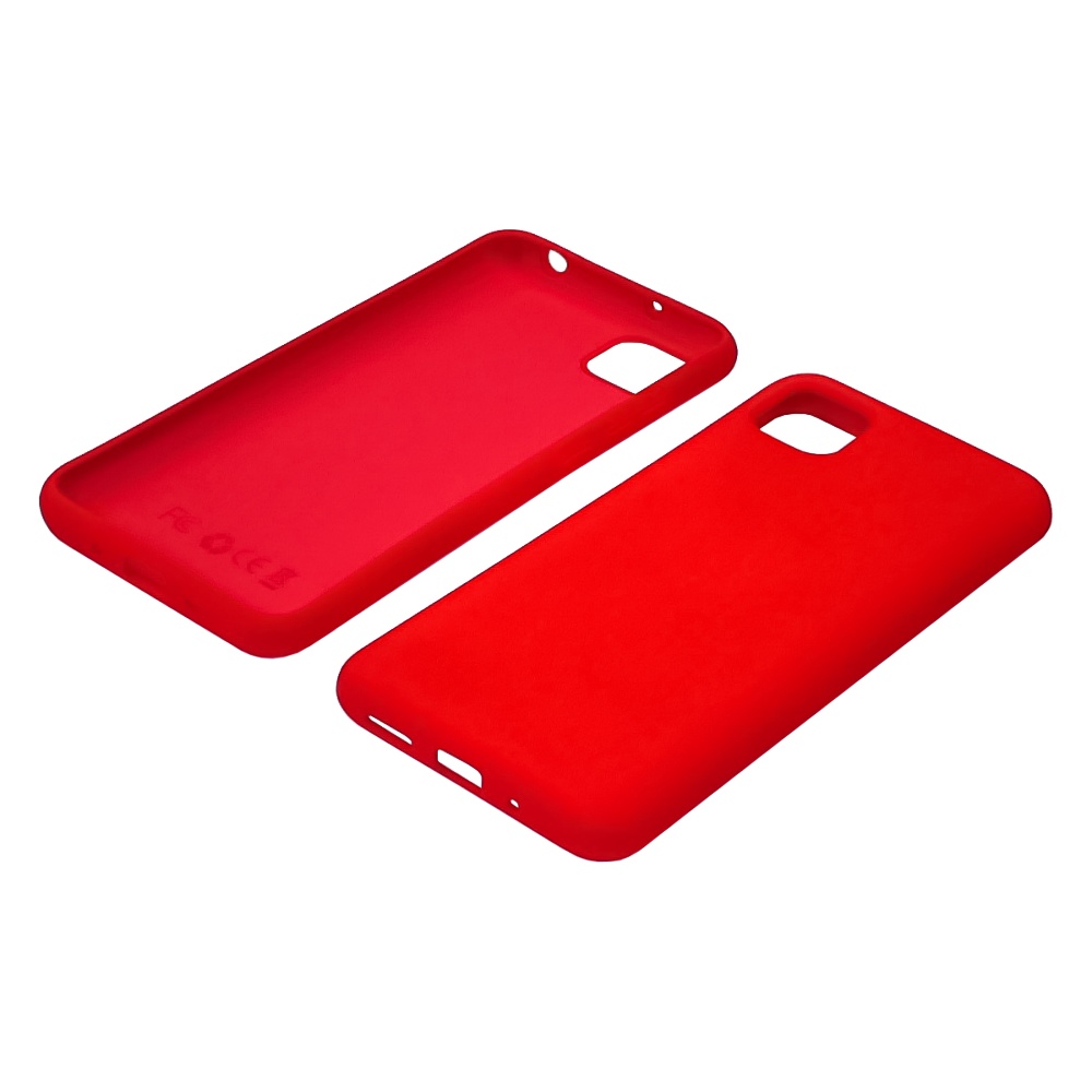Чехол Full Nano Silicone Case для Xiaomi Redmi 9C/ Redmi 10A/ Poco C3 цвет  01 красный (без отверстия для сканера отпечатка пальца)