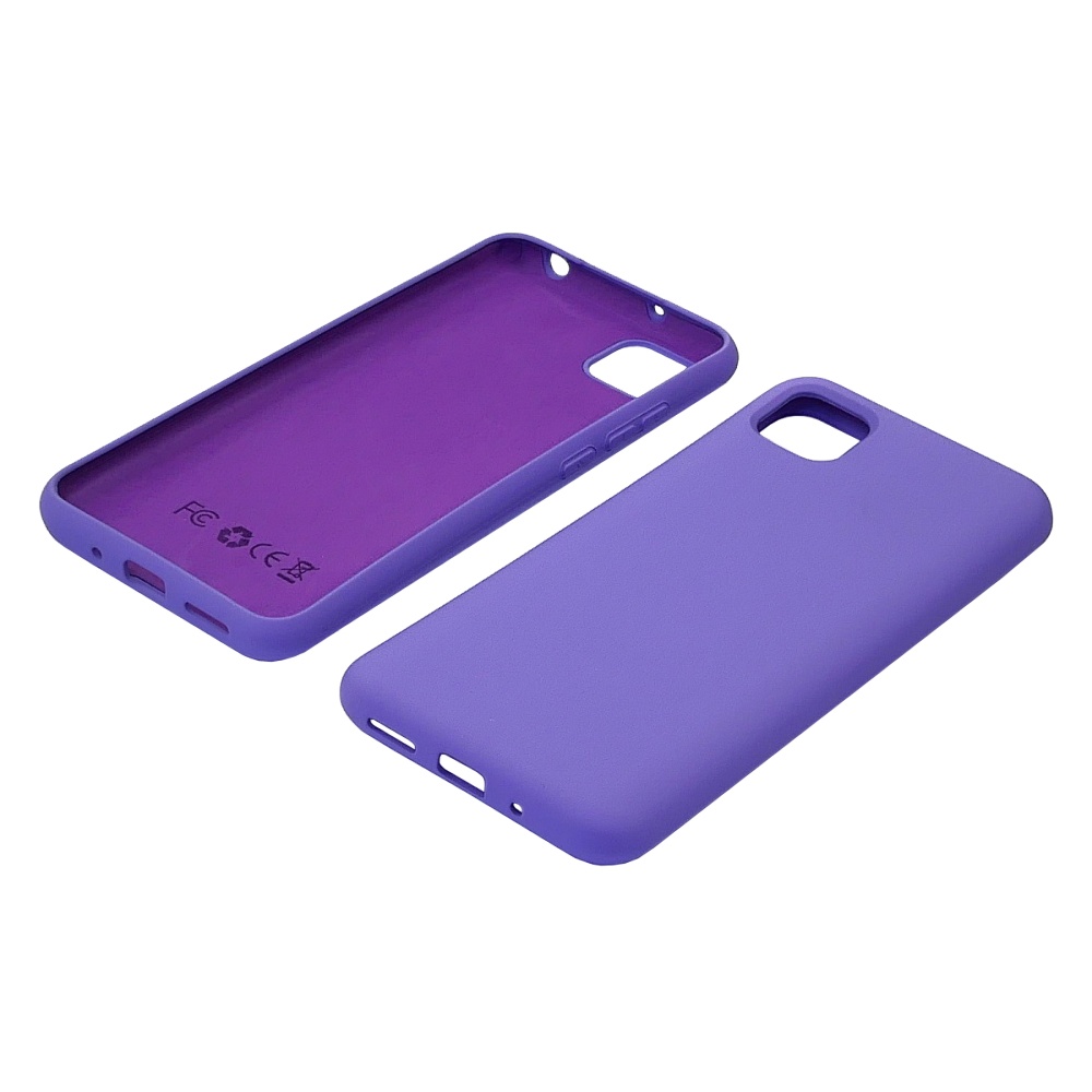 Чехол Full Nano Silicone Case для Xiaomi Redmi 9C/ Redmi 10A/ Poco C3 цвет  03 светло-фиолетовый (без отверстия для сканера отпечатка пальца
