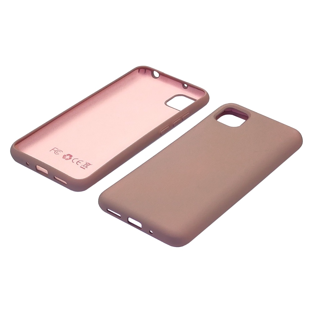 Чехол Full Nano Silicone Case для Xiaomi Redmi 9C/ Redmi 10A/ Poco C3 цвет  10 песочно-розовый (без отверстия для сканера отпечатка пальца)