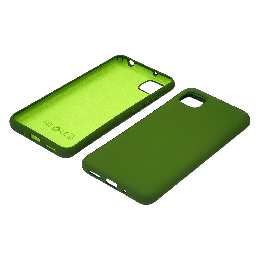 Чехол Full Nano Silicone Case для Xiaomi Redmi 9C/ Redmi 10A/ Poco C3 цвет  22 темно-зеленый (без отверстия для сканера отпечатка пальц