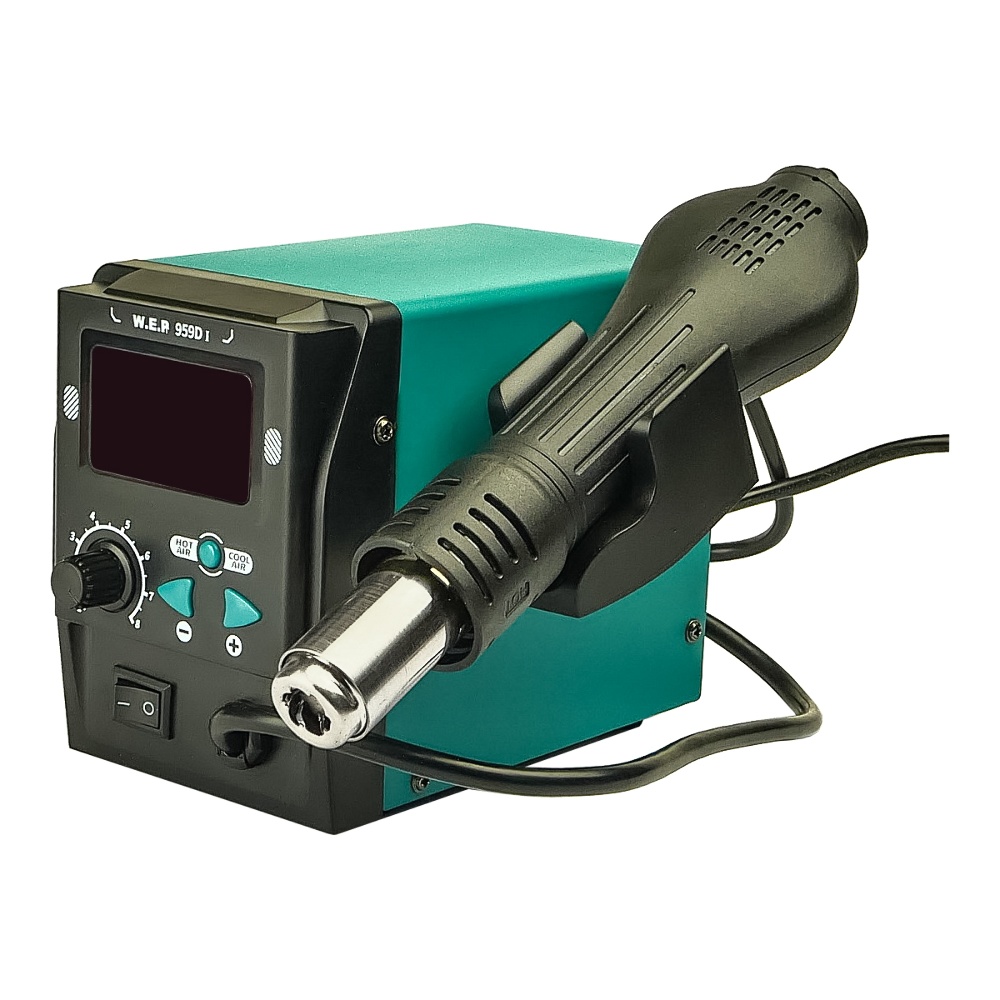 Паяльная станция WEP 959D-I, фен, цифровая индикация, 700W, t 100-500 C