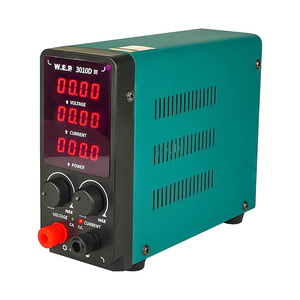 Блок питания лабораторный WEP 3010D-III, 30V, 10A, импульсный, с цифровой индикацией (V/A/W)