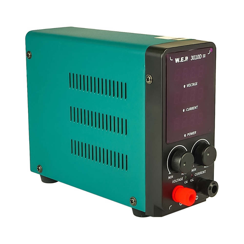 Блок питания лабораторный WEP 3010D-III, 30V, 10A, импульсный, с цифровой индикацией (V/A/W)