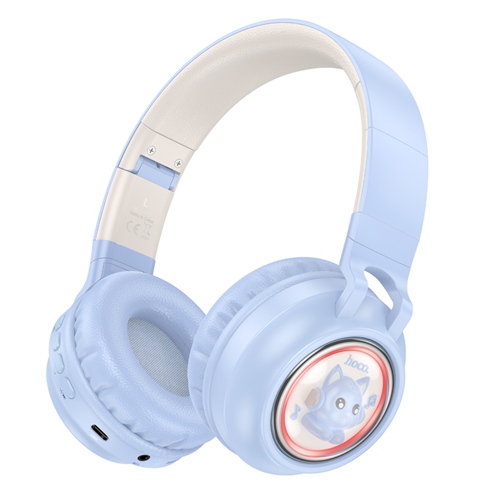 Беспроводные наушники Hoco W50 накладные blue