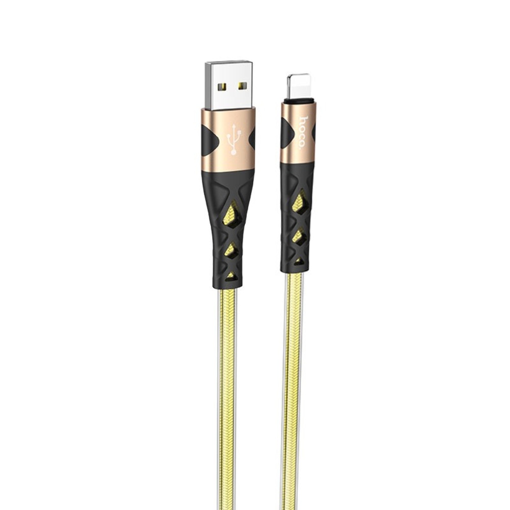 Кабель Hoco U105 USB to Lightning 1.2m gold