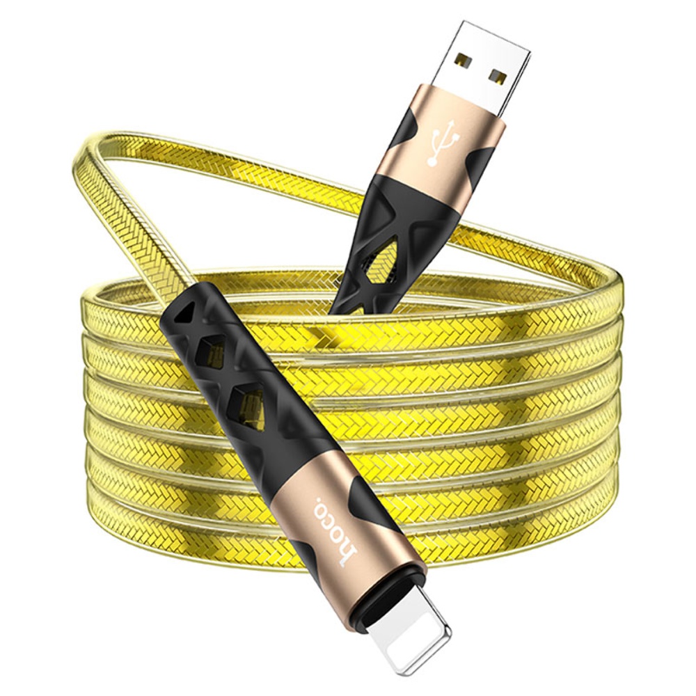 Кабель Hoco U105 USB to Lightning 1.2m gold