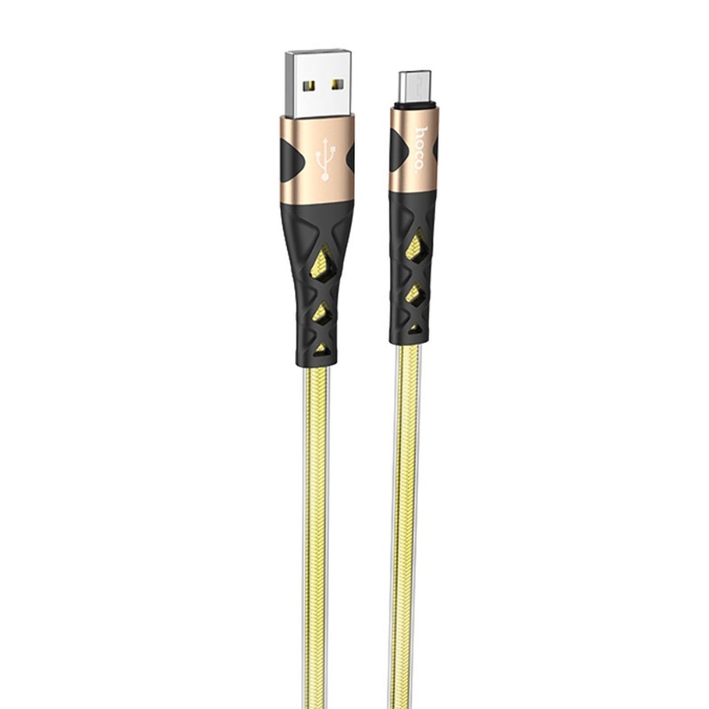 Кабель Hoco U105 USB to MicroUSB 1.2m gold