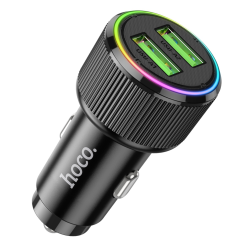 Автомобильное зарядное устройство Hoco NZ14 2 USB PD 36W black