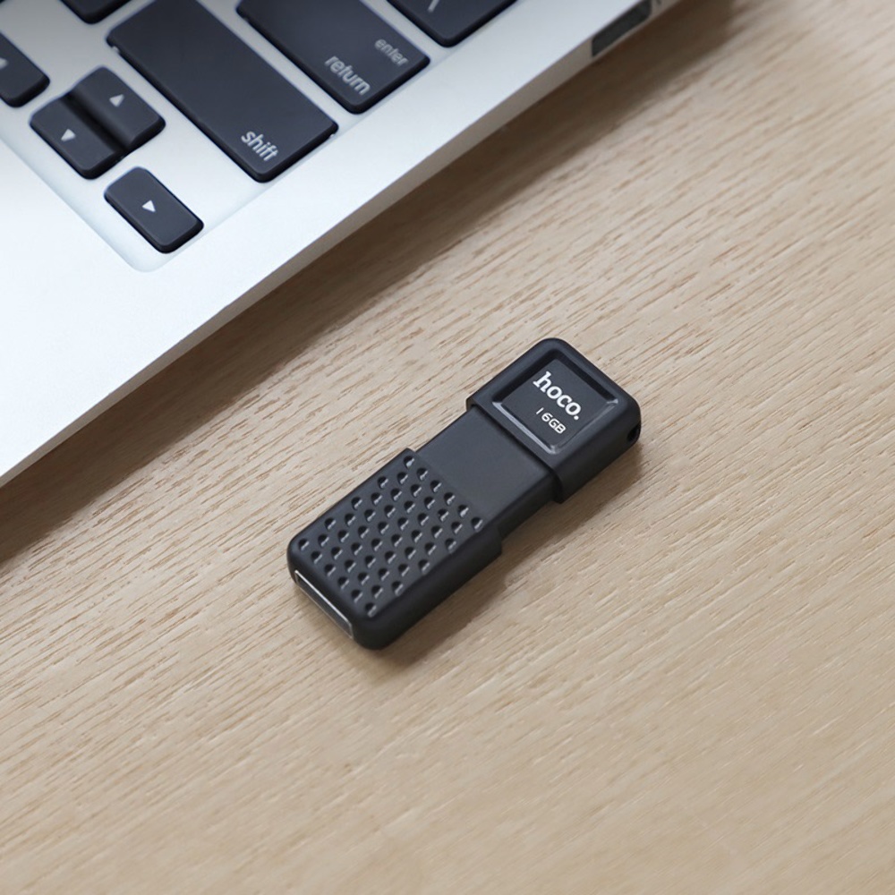 USB накопитель Hoco UD6 16GB USB2.0 матово-чёрный