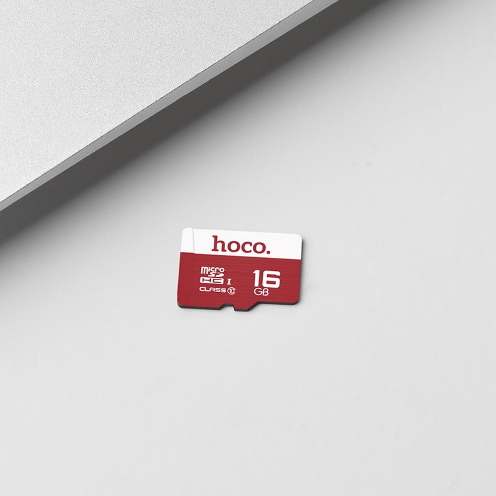 Карта памяти Hoco TF SDHC 16GB high speed красная