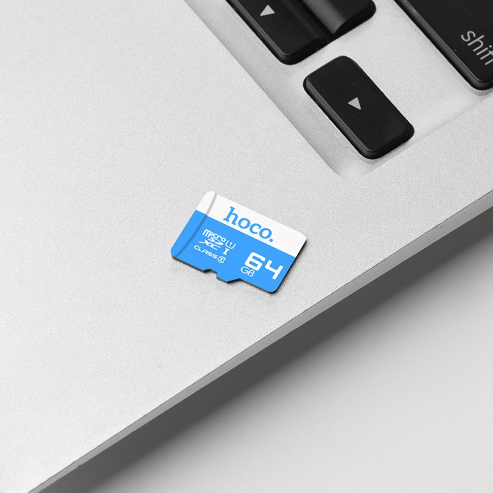 Карта памяти Hoco TF SDXC 64GB high speed синяя