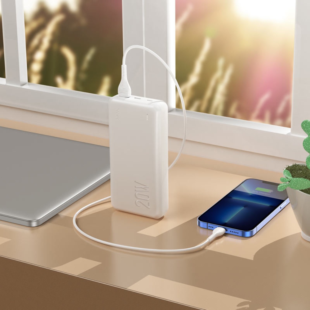 Power bank Hoco J87A PD20W+QC3.0 20000mAh белый