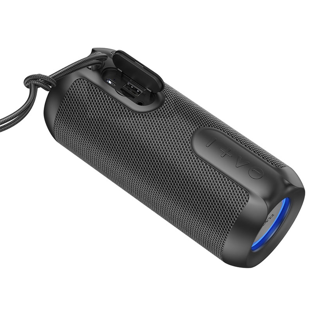 Портативная Bluetooth колонка Hoco BS48 TWS с LED подсветкой black
