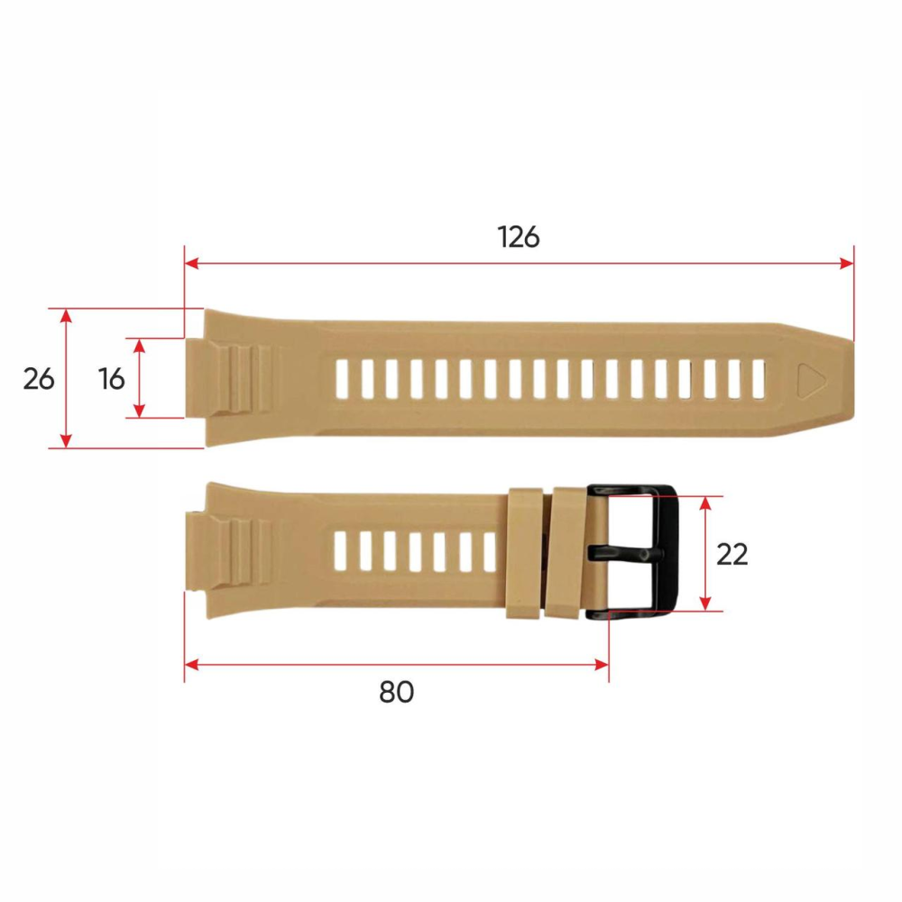 Ремінець для смарт годинника MK66 Khaki