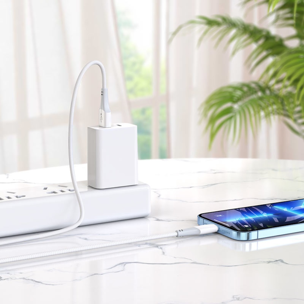 Кабель Hoco X70 USB to Lightning 1m white