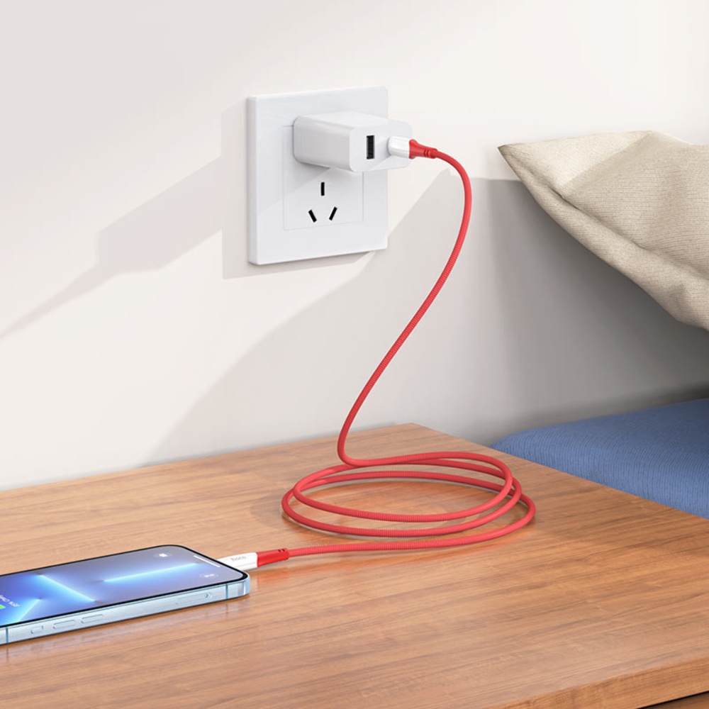 Кабель Hoco X70 Type-C to Lightning PD 1m red
