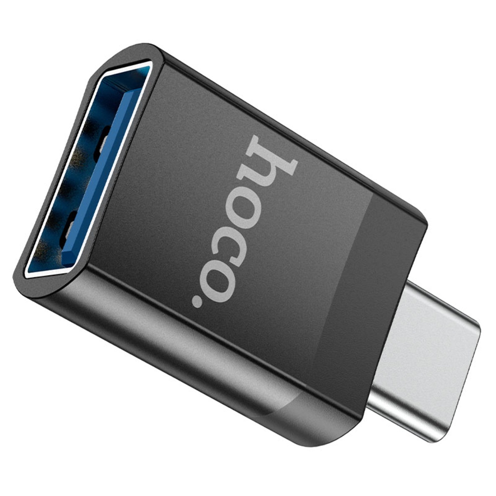 Адаптер переходник Hoco UA17 Type-C to USB 3.0 (F) черный