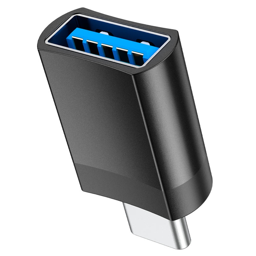Адаптер переходник Hoco UA17 Type-C to USB 3.0 (F) черный