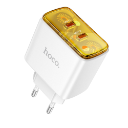 Сетевое зарядное устройство Hoco CS43A 2 Type-C PD 45W white Сетевое зарядное устройство Hoco CS43A 2 Type-C PD 45W white