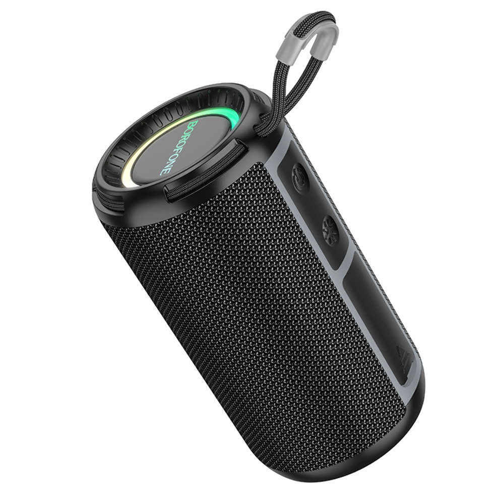 Портативная Bluetooth колонка Borofone BR37 TWS с LED подсветкой black