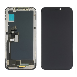 Дисплей для Apple iPhone X с чёрным тачскрином Original (переклееное стекло)