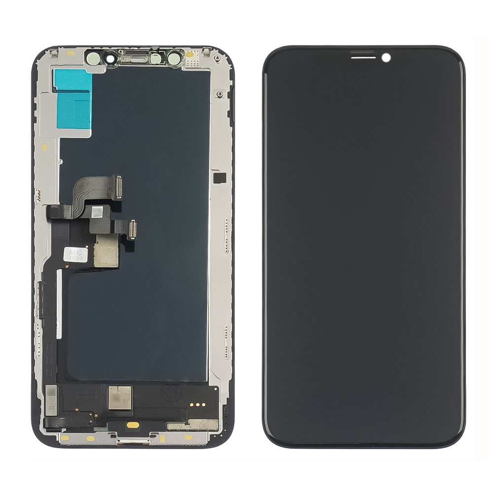 Дисплей для Apple iPhone XS с чёрным тачскрином Original (переклееное стекло)