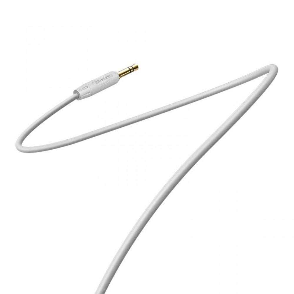AUX кабель Borofone BL4 Jack 3.5 to Jack 3.5 2m серый