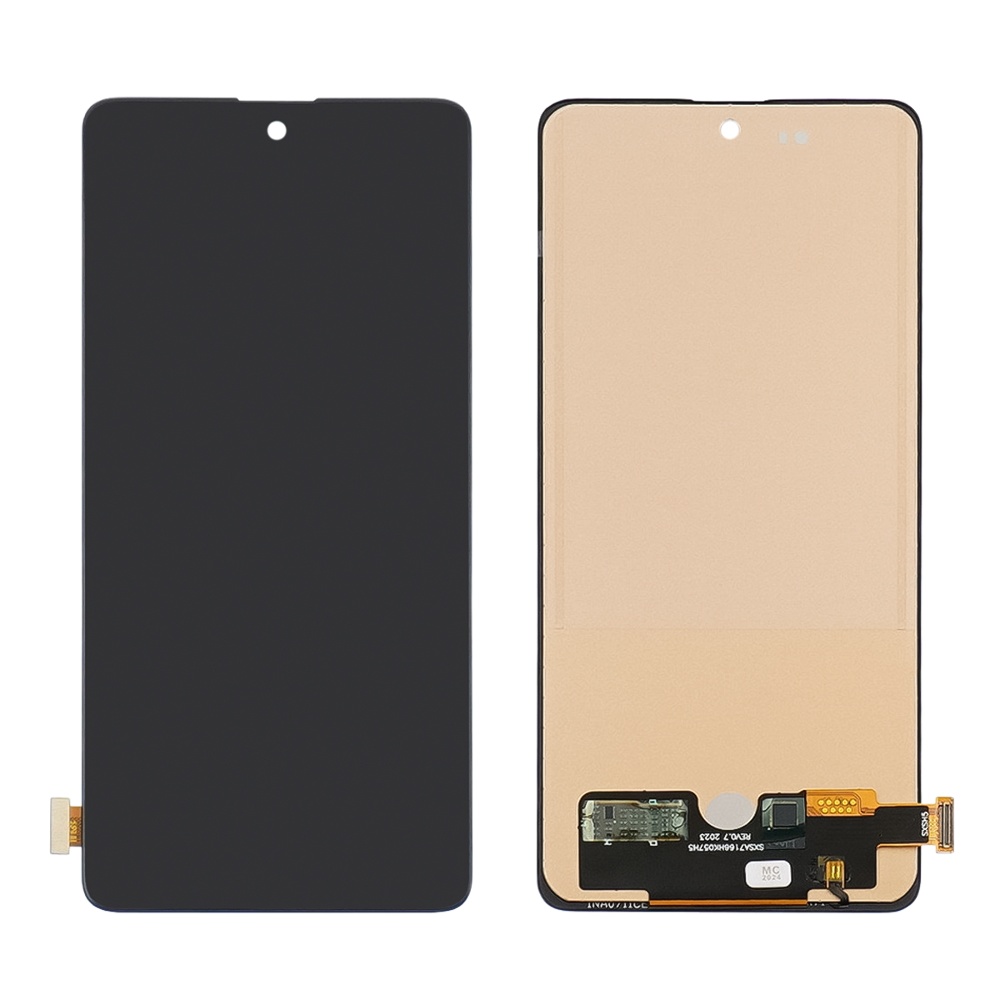 Дисплей для Samsung A715 Galaxy A71 (2020) с чёрным тачскрином, с регулируемой подсветкой IPS
